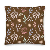 Bohemian Christy Pattern Decorative Throw Pillow Cushion - Dark Brown, Pillow, $ 64.50, A Moment Of Now™